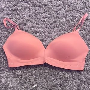 Pink Where Everywhere Wireless Push Up Bra